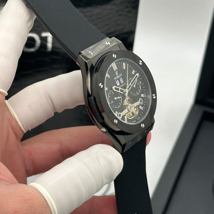 Hublot Classic Fusion Chronograph Tourbillon Style – Black Rubber Strap