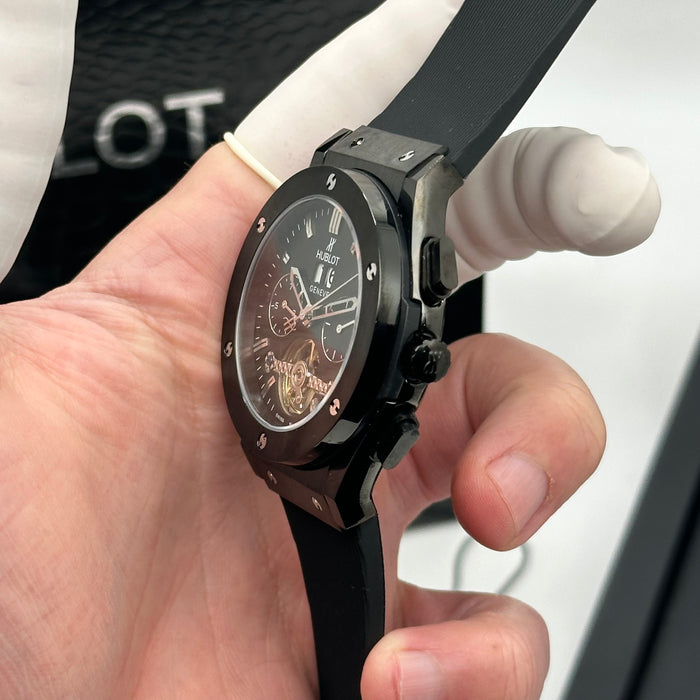 Hublot Classic Fusion Chronograph Tourbillon Style – Black Rubber Strap