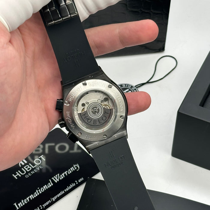 Hublot Classic Fusion Chronograph Tourbillon Style – Black Rubber Strap