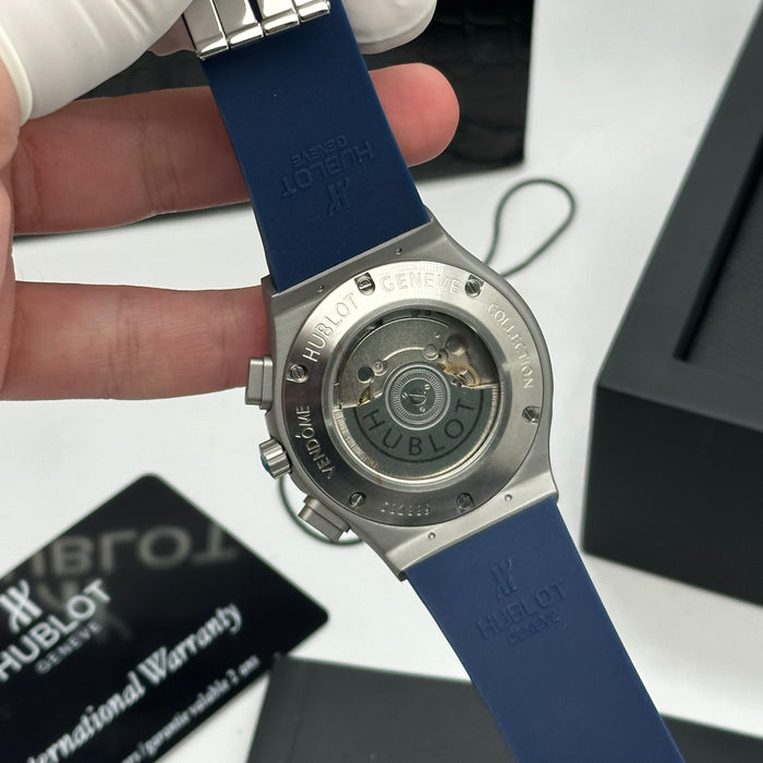 Hublot Big Bang Style Automatic Chronograph – Blue Dial & Blue Rubber Strap