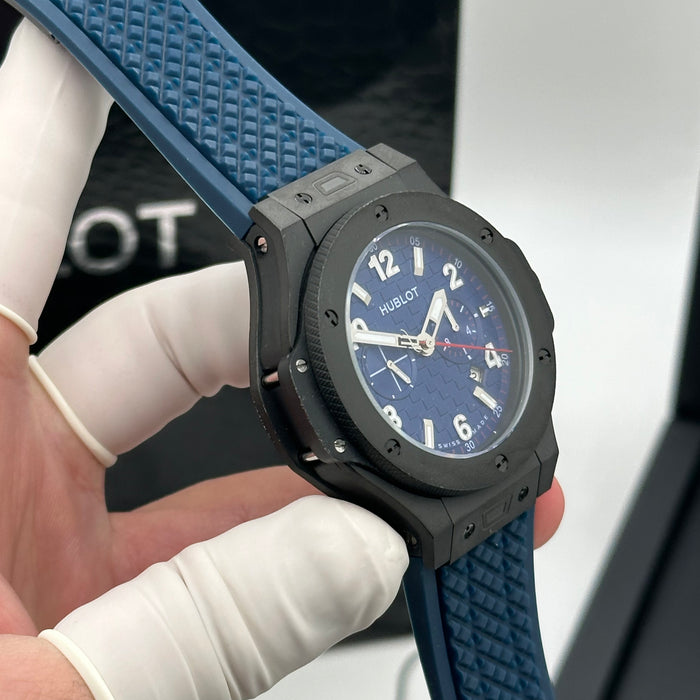 Hublot Big Bang Chronograph – Blue Dial | Black Case & Blue Rubber Strap