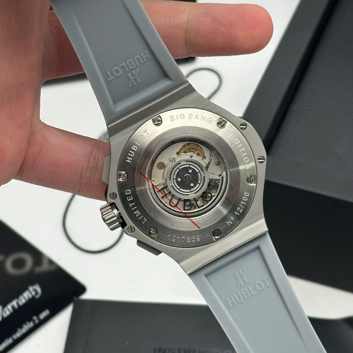 Hublot Big Bang Chronograph – Grey Dial | Matte Grey Case & Grey Rubber Strap