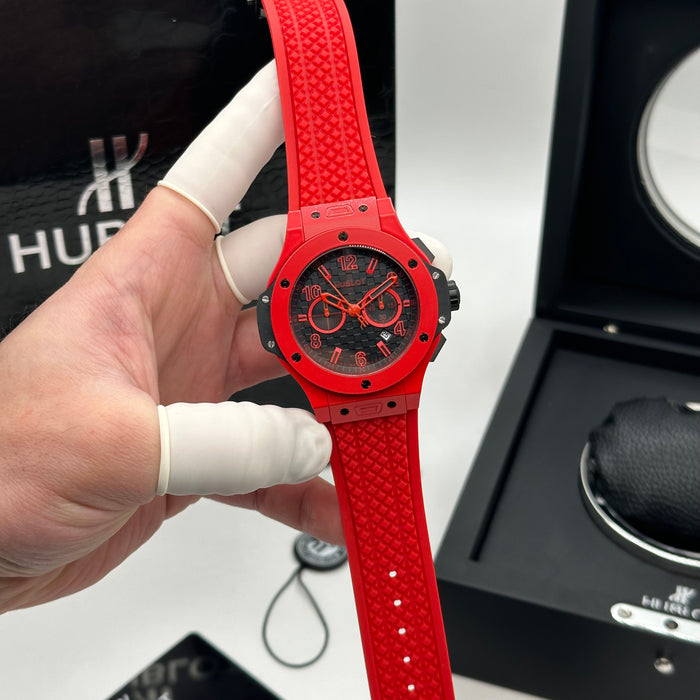 Hublot Big Bang Chronograph – Red Dial | Red Case & Red Rubber Strap