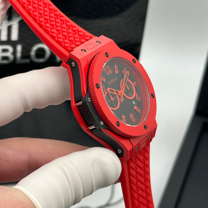 Hublot Big Bang Chronograph – Red Dial | Red Case & Red Rubber Strap