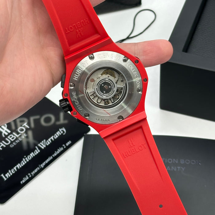 Hublot Big Bang Chronograph – Red Dial | Red Case & Red Rubber Strap