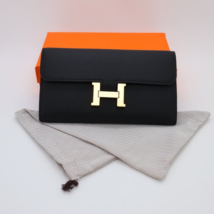 Hermès Genuine Leather Women Wallet