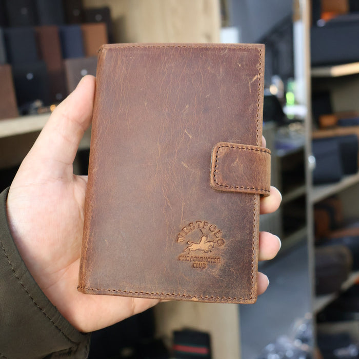 Original West Polo Leather Passport Holder