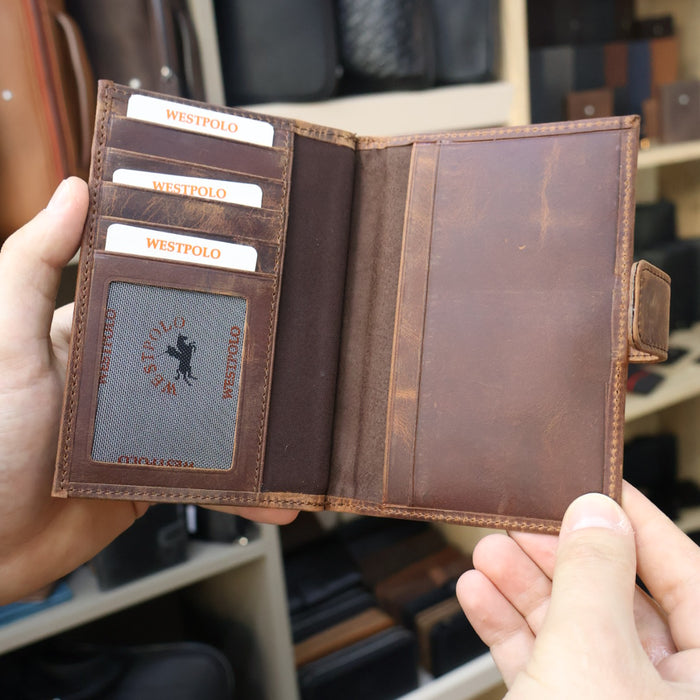 Original West Polo Leather Passport Holder