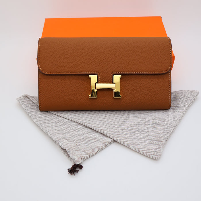 Hermès Genuine Leather Women Wallet