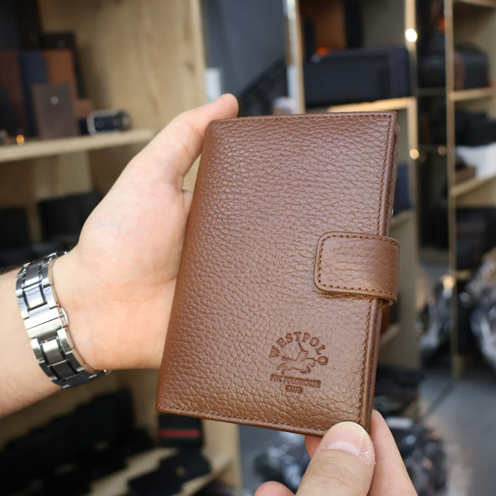 Original West Polo Leather Passport Holder