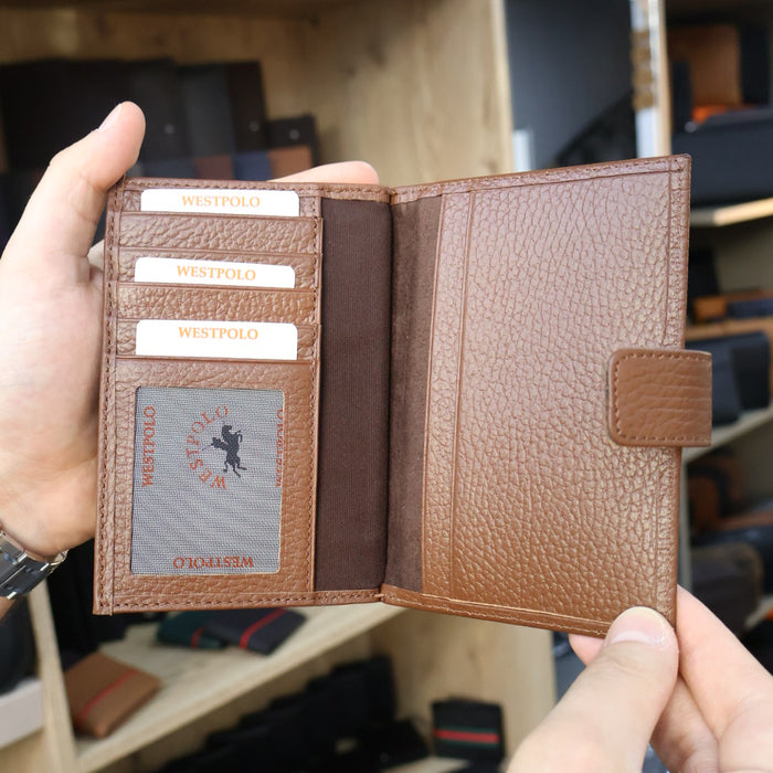 Original West Polo Leather Passport Holder