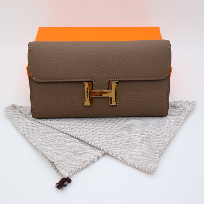 Hermès Genuine Leather Women Wallet