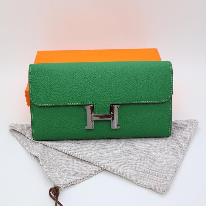 Hermes Genuine Leather Women Wallet