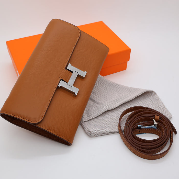 Hermès Genuine Leather Women Cross Bag