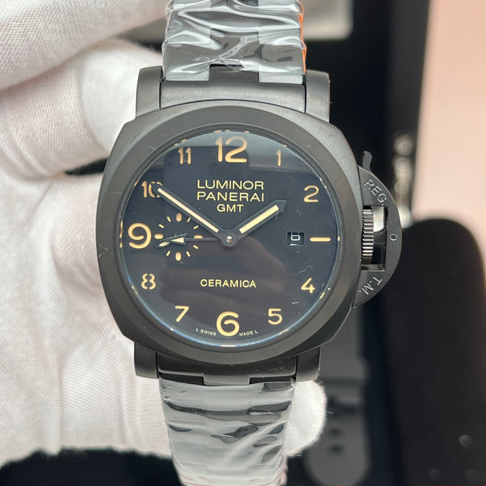 Panerai Luminor GMT Ceramica Black Ceramic 44MM Automatic Watch