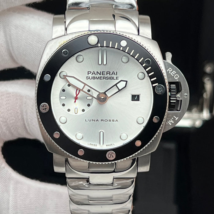 Panerai Submersible Luna Rossa Stainless Steel Diver 44MM Watch
