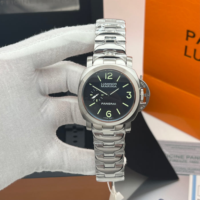 Panerai Luminor Marina Black Dial Stainless Steel 44MM Watch