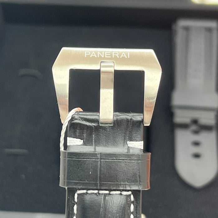 Panerai Luminor Marina Black Dial Automatic Leather Strap 44MM Watch