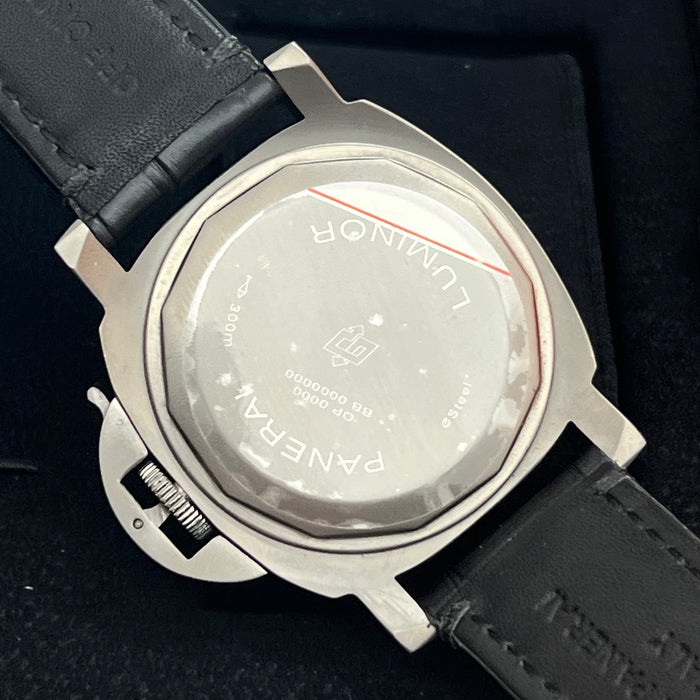 Panerai Luminor GMT Blue Sunburst Dial 44MM Leather Strap Watch