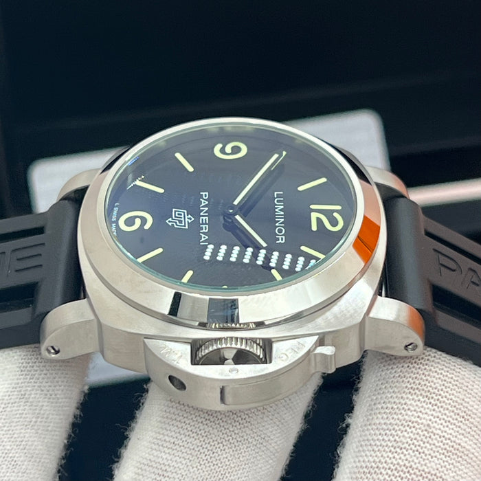 Panerai Luminor Classic Black Dial 44MM Rubber Strap Watch