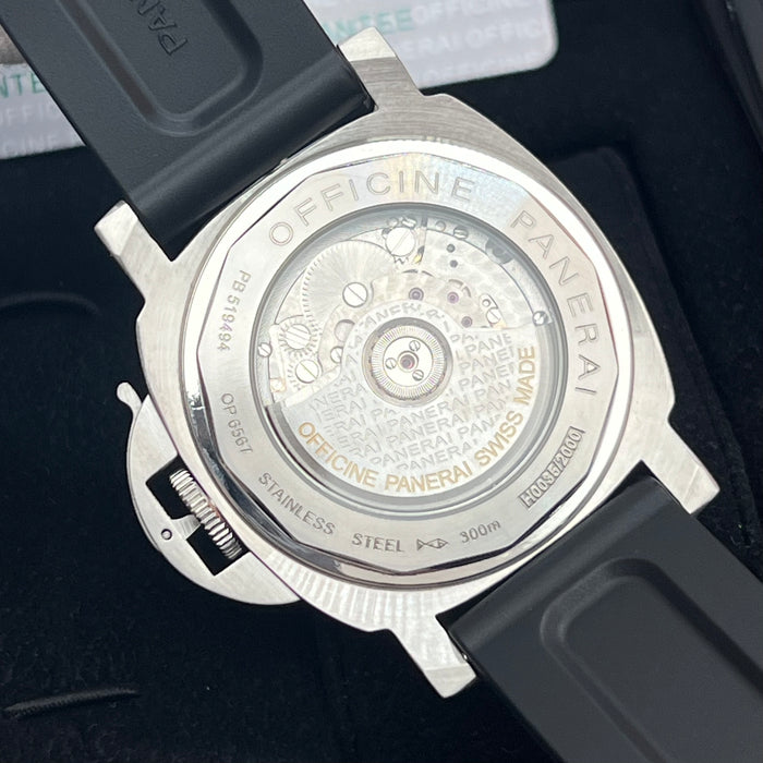 Panerai Luminor Classic Black Dial 44MM Rubber Strap Watch