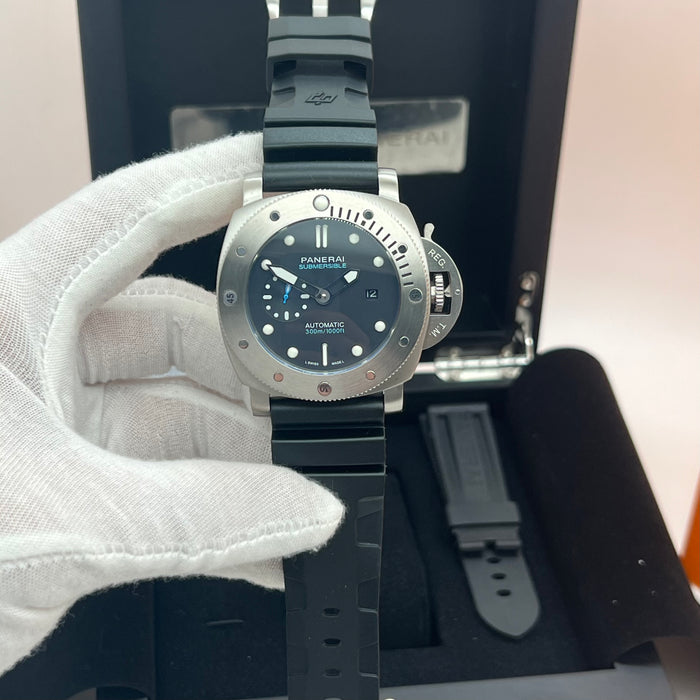 Panerai Submersible PAM Series 300M Automatic 44MM Rubber Strap Watch