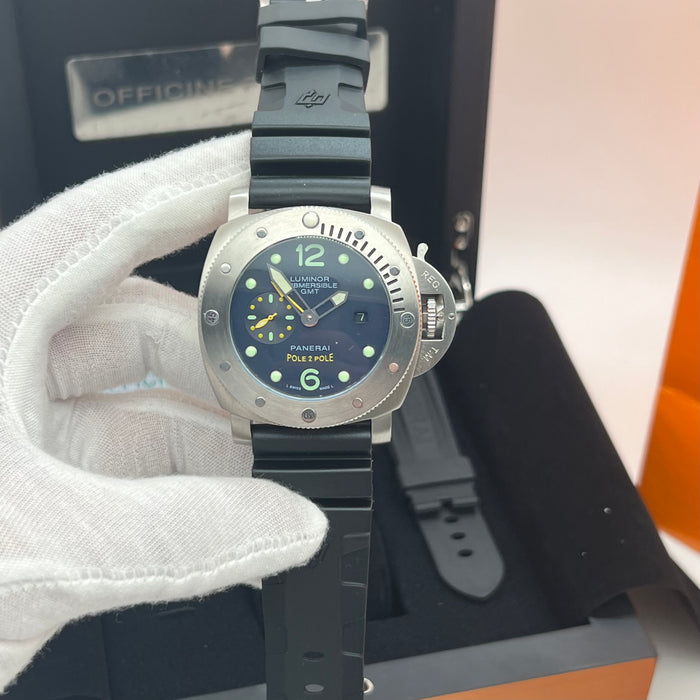 Panerai Luminor Submersible GMT Pole 2 Pole Automatic Diver 44MM Watch