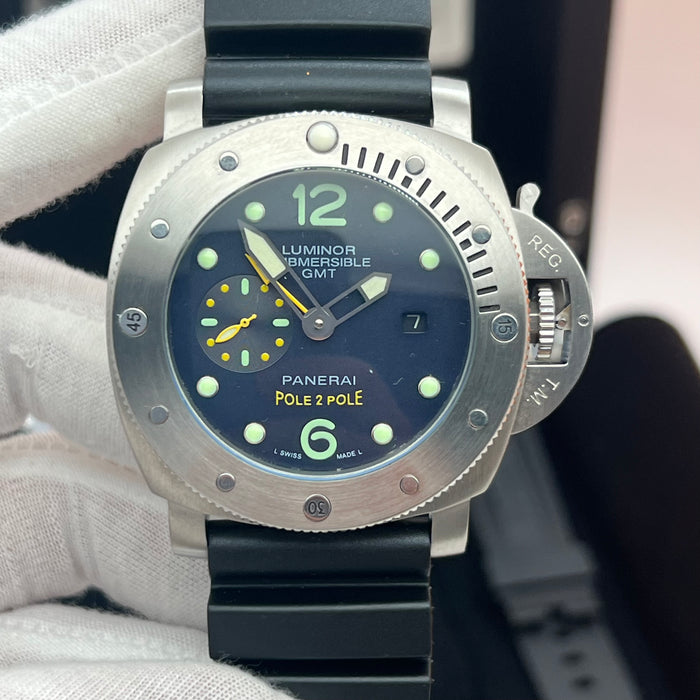 Panerai Luminor Submersible GMT Pole 2 Pole Automatic Diver 44MM Watch