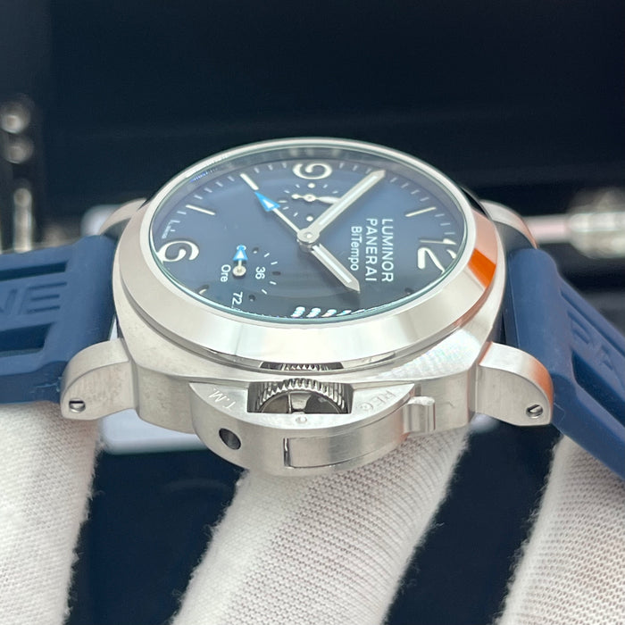 Panerai Luminor BiTempo PAM Blue Dial Automatic 44MM Watch