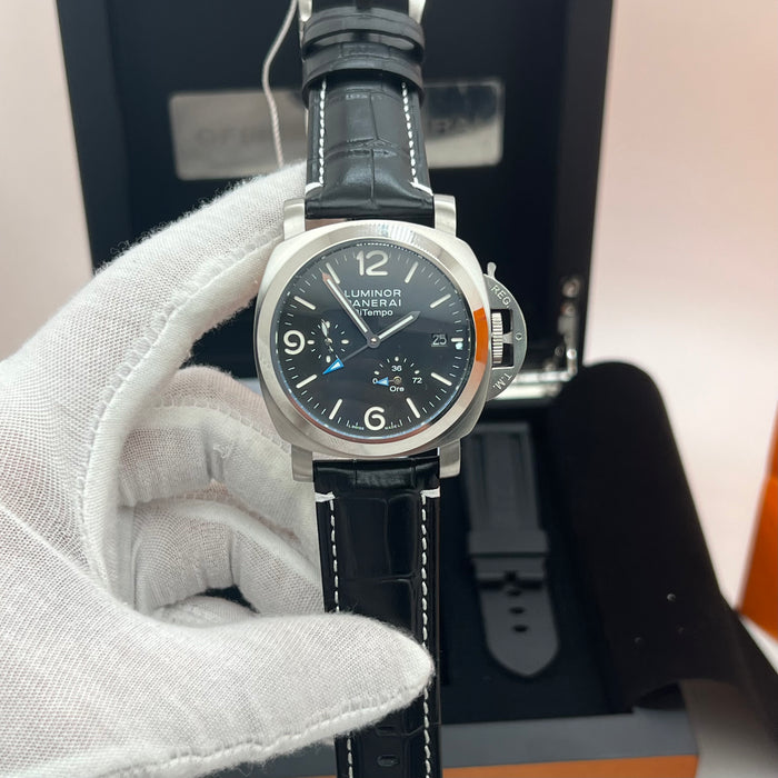 Panerai Luminor BiTempo Rose Gold Accent GMT Automatic 44MM Watch