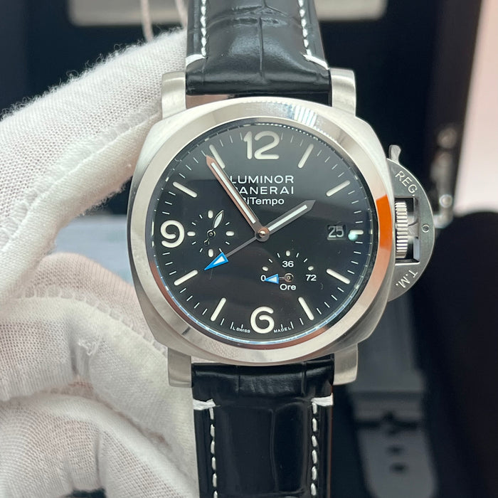 Panerai Luminor BiTempo Rose Gold Accent GMT Automatic 44MM Watch