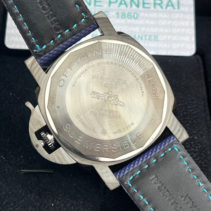 Panerai Submersible Luna Rossa Carbotech Blue Dial Diver 44MM Watch