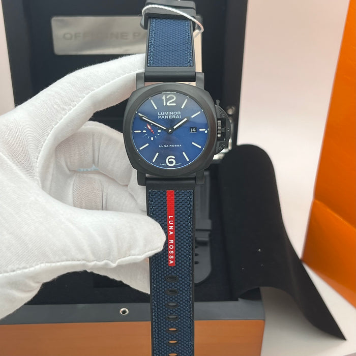 Panerai Luminor Luna Rossa Black Ceramic Blue Dial 44MM Watch