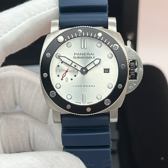 Panerai Submersible Luna Rossa White Dial Diver 44MM Watch
