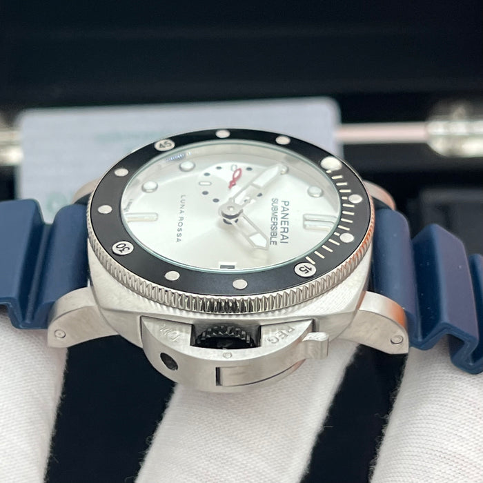 Panerai Submersible Luna Rossa White Dial Diver 44MM Watch