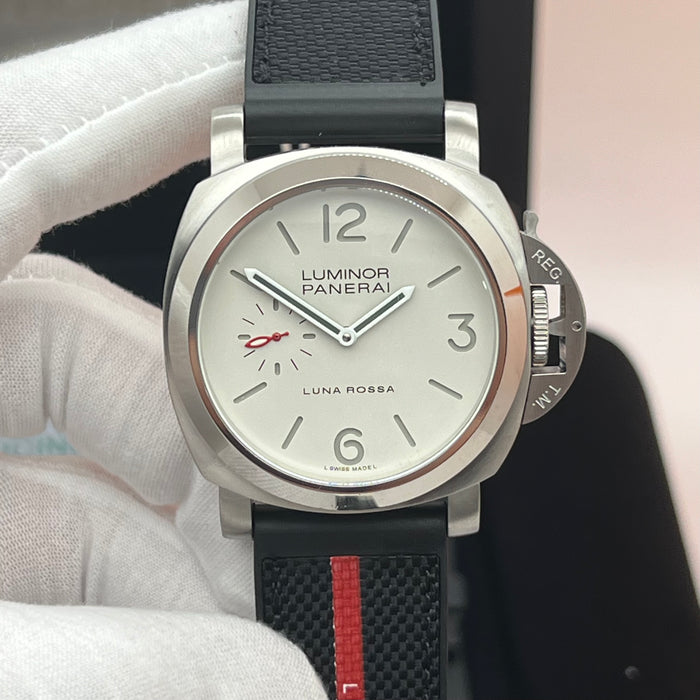 Panerai Submersible Luna Rossa White Dial Diver 44MM Watch
