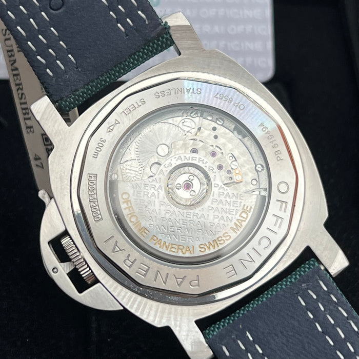 Panerai Luminor Marina PAM Style 44MM – Green Textile Strap Edition