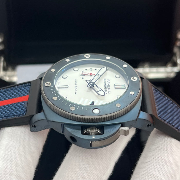 Panerai Submersible Luna Rossa White Dial Carbon Edition 44MM