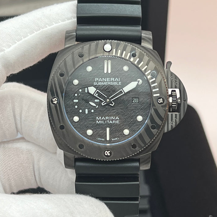 Panerai Submersible Marina Militare Carbon Fiber Black Edition 44MM