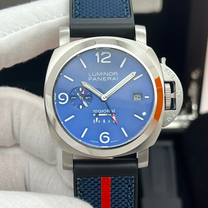 Panerai Luminor 10 Giorni GMT Automatic – Blue Sunburst Dial Edition
