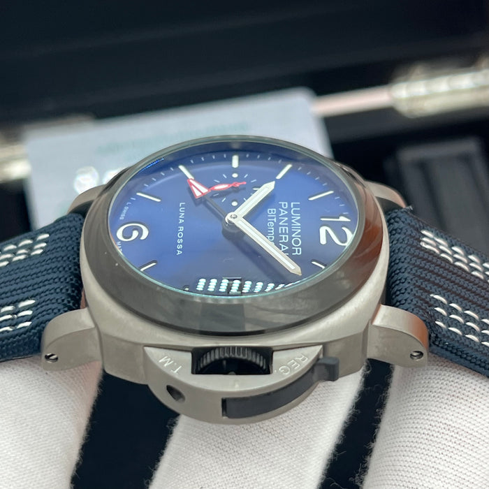 Panerai Luminor BiTempo Luna Rossa Automatic GMT 44MM – Blue Dial Edition