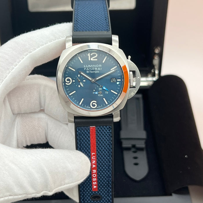 Panerai Luminor BiTempo Automatic 44MM – Blue Dial Power Reserve Edition