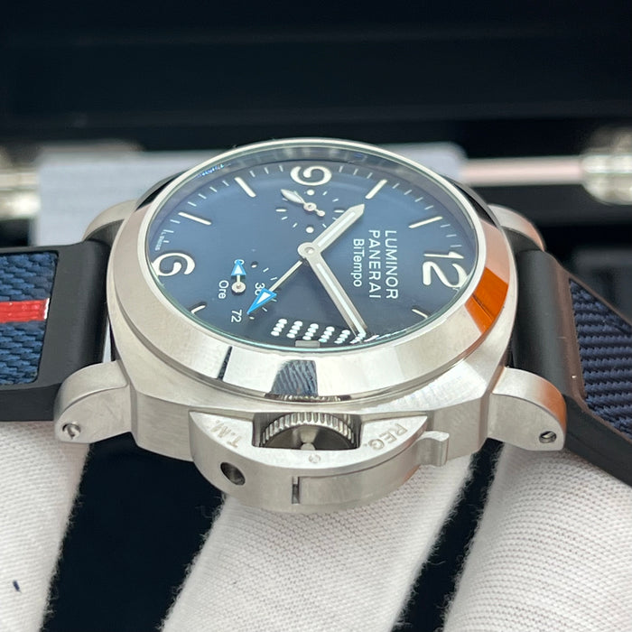 Panerai Luminor BiTempo Automatic 44MM – Blue Dial Power Reserve Edition