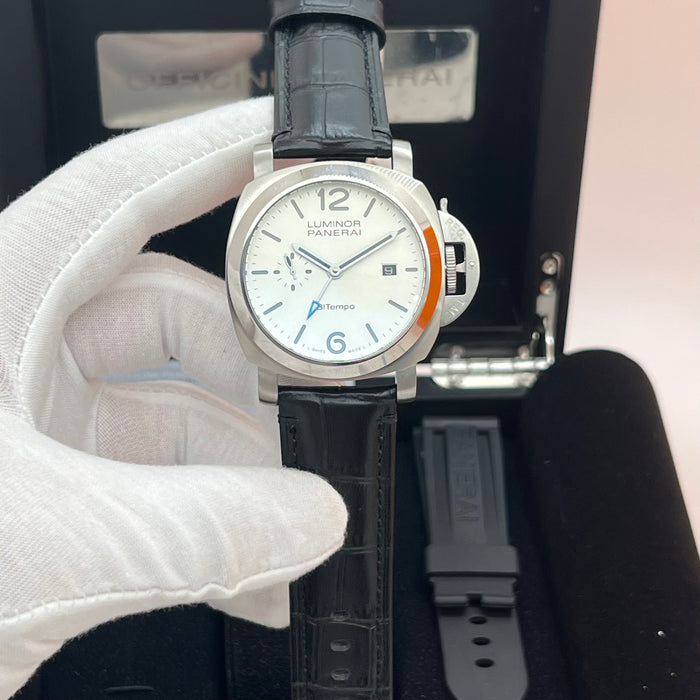 Panerai Luminor BiTempo Automatic 44MM – White Dial GMT Edition