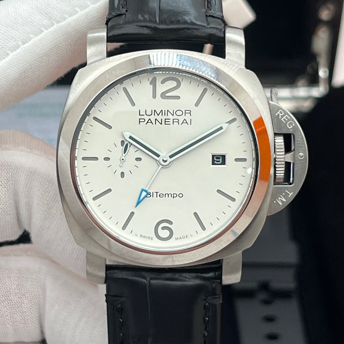 Panerai Luminor BiTempo Automatic 44MM – White Dial GMT Edition