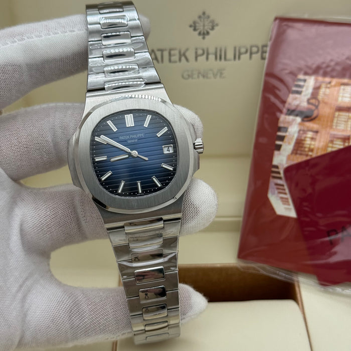 Patek Philippe nautilus men's mechanical watch blue Dial 40MM