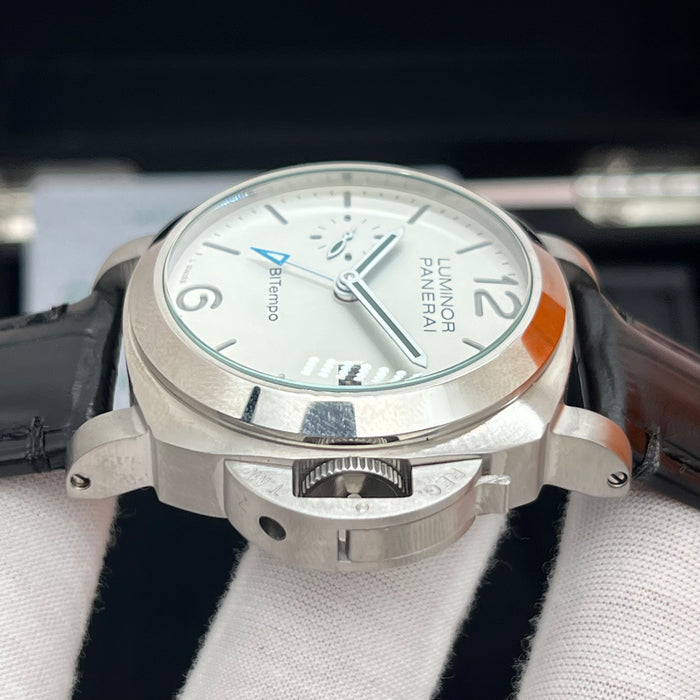 Panerai Luminor BiTempo Automatic 44MM – White Dial GMT Edition