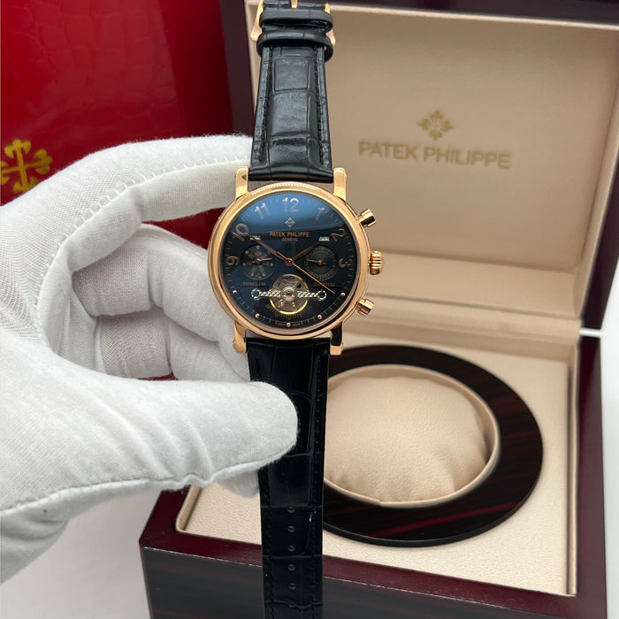 Patek Philippe Grand Complications Tourbillon Perpetual Calendar 42MM Rose Gold Black Dial