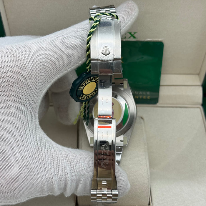 Rolex Datejust 41mm fluted Mint Green Dial jubilee Bracelet