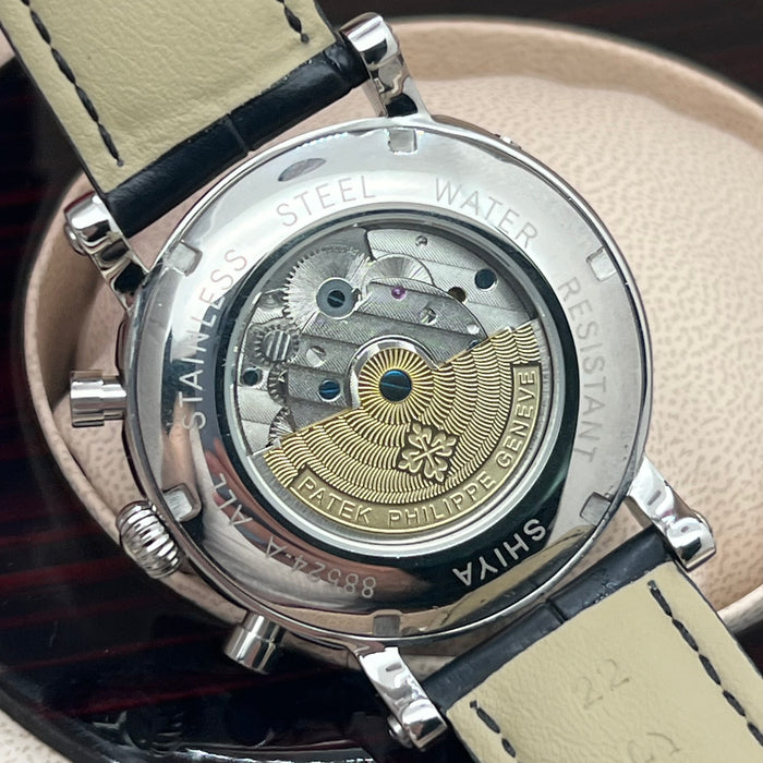Patek Philippe Grand Complications Tourbillon Silver Edition 42MM Black Dial Watch